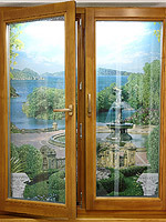 Окна из евробруса