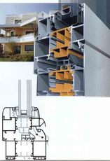 Теплые и холодные окна и двери из алюминия.