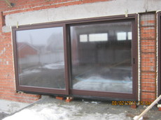 Деревянные окна из евробруса