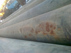 Трубы оцинкованные 152х3,25. Длина 6 метров.