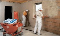 Штукатурные работы машинным способом