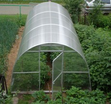 Поликарбонатные теплицы разборные, профильная труба, секции 