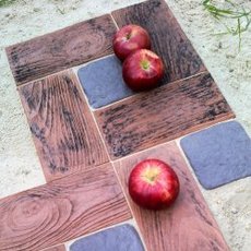 Тротуарная плитка имитация дерева.Садовый паркет.