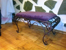 Кованый пуфик