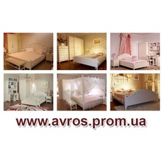 Кровати в стиле прованс из дерева купить в Киеве, спальня в 