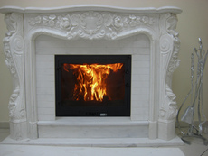 Камины. Порталы из мрамора. Мраморные камины с резьбой. Ками