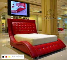 Двуспальная, кожаная, кровать, купить, Киев, Украина