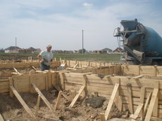 Монтаж фундамента