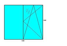 Стандартное окно 1300/1400 за 845 грн.