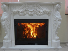 Камины. Порталы из мрамора. Мраморные камины с резьбой. Ками