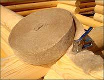 Межвенцовый утеплитель из джута Джутовый уплотнитель