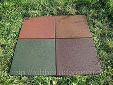Резиновая плитка для обустройства детских, открытых и закрыт