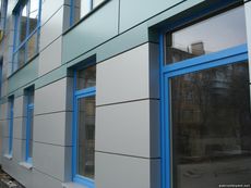 Фасад из алюкобонда, вентфасад, навесной фасад