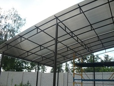 Конструкции, металлоконструкции под поликарбонат с 10-летней