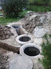 Устройство септика из колец