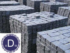 Брусчатка гранитная. Габбро. Широкий выбор на складе.