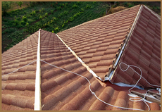 Композитная черепица Roser. Профиль CLEO в цвете Vista Cotta