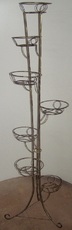 Кованая подставка для цветов «Башня витая «7»