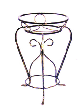 Кованая подставка для цветов «1» малая