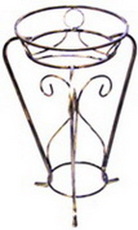 Кованая подставка для цветов «1» широкая