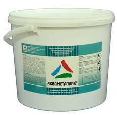 Водная акриловая краска по металлу Акваметаллик