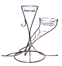 Кованая подставка для цветов «Элегант 2»