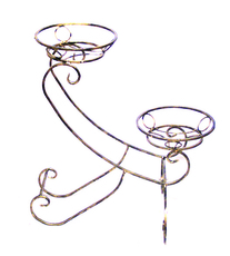 Кованая подставка для цветов «Сани»2»