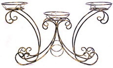 Кованая подставка для цветов «Высокая 3»