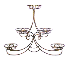 Кованая подставка для цветов «Высокая 5»