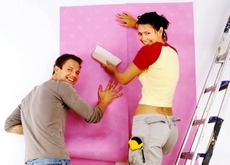 Поклейка обоев