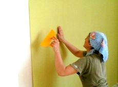 Обои поклейка