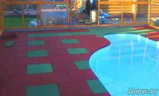 Резиновая плитка для обустройства бассейнов и аквапарков