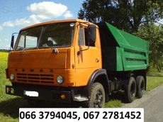 Вывоз мусора. Доставка песка, щебня, керамзита.