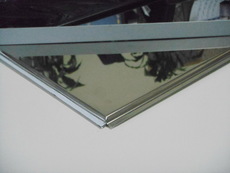 Плиты зеркальные, зеркальные подвесные потолки.