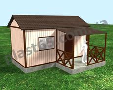 Строительство дачных домиков, дачных бытовок, строительных б