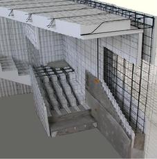 Панели несъёмной опалубки армированные Betterbud, монолитно,