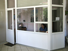 Окна, двери, перегородки алюминиевые