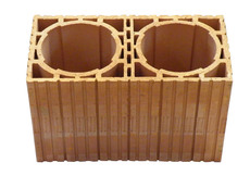 Керамический двойной вентиляционный блок.