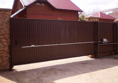 Ворота откатные - визитная карточка вашего дома.