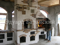 Садовая печь, барюекюшница, коптильня, варочная печь.