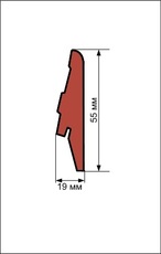 Плинтус МДФ, 55мм., 80мм., 110мм