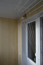 Обшивка балконов вагонкой, сайдингом.