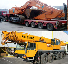 Перевозка строительной техники в Одессе, перевозка оборудова