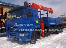 Камаз 65117 с кму kanglim 1256 7 тн в наличии