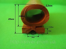 Уплотнитель термостойкий силиконовый.