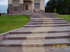 Укладка плитки тротуарной