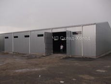 Склад с утеплением 12х24 (min длина) х 5м (высота в коньке7м