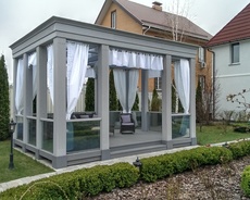 Навесы, зимные сады, беседки современный дизайн под ключ