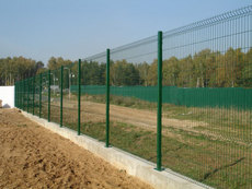 Сетка с V-образным изгибом L2.5м H1.53, 1.73, 2.03м