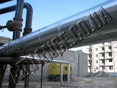 Теплоизоляция трубопроводов пенополиуретаном.